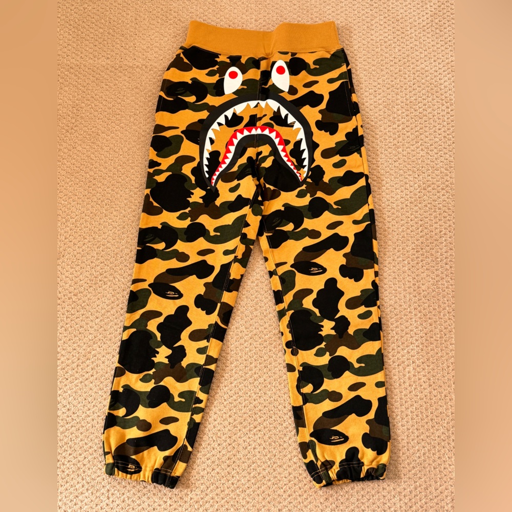 Bape Camouflage Shark Print Joggers